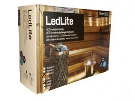 Saunavalosarja Overled LEDLite 12-valopistettä 3000k Musta