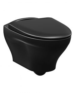 Wc-istuin Gustavsberg Estetic 8330 Mattamusta Sis. Soft close -kannen