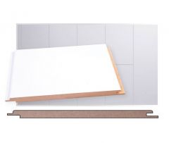 MDF Kattopaneeli STP 0-sauma 10x195x2070 Lumi