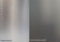 Keittiön työtaso Alumocci 1220X3050 Harjattu alumiini/Tumma harjattu alumiini
