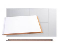 Kattopaneeli Maler Smart MDF STP 0-sauma 8x185x2070mm Valkoinen puolikiiltävä