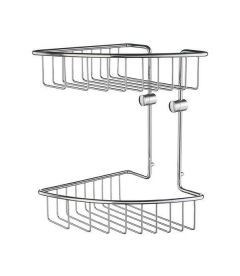 Suihkukorit kulma mallit 2 tasoiset SMEDBO HK377 kromi